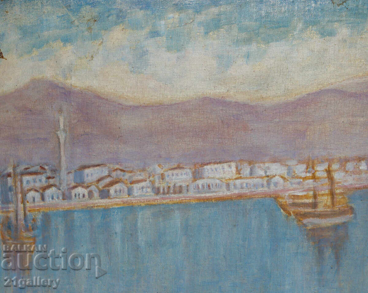 Θαλασσινό τοπίο 1963 ελαιογραφία - 7