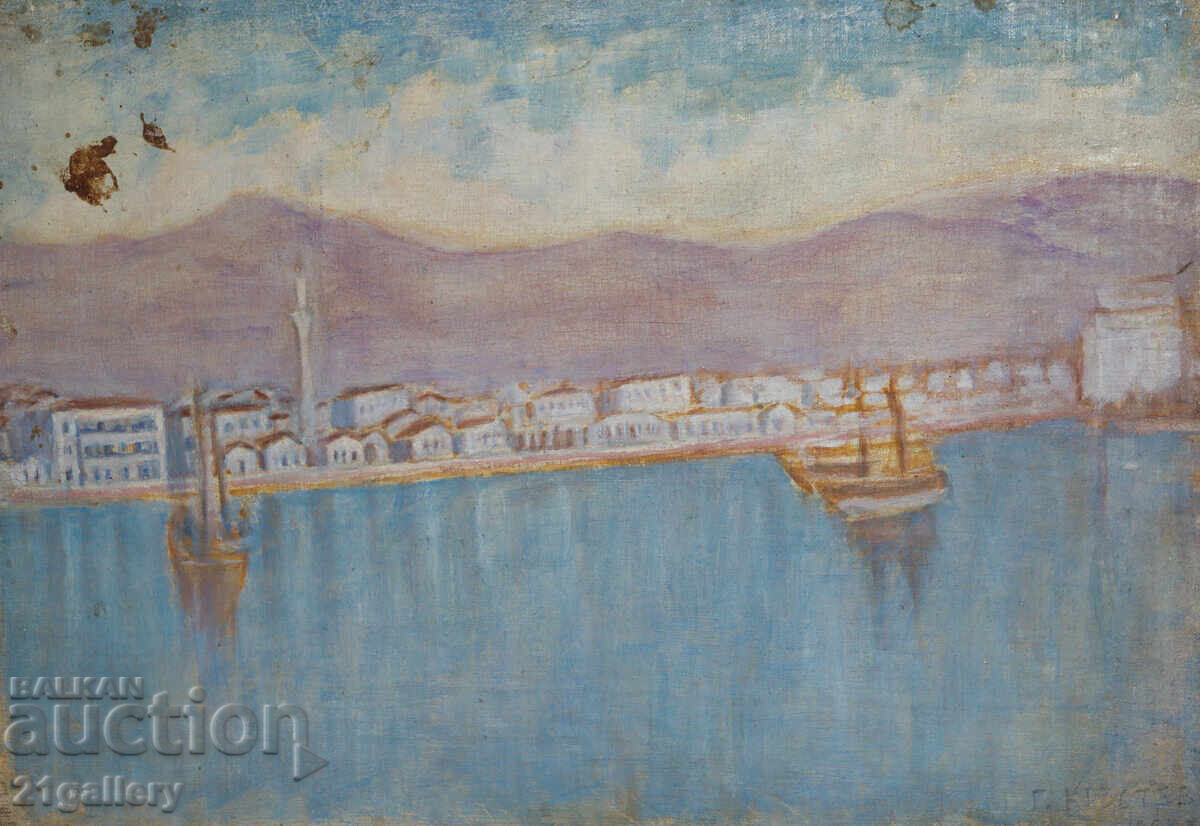 Θαλασσινό τοπίο 1963 ελαιογραφία