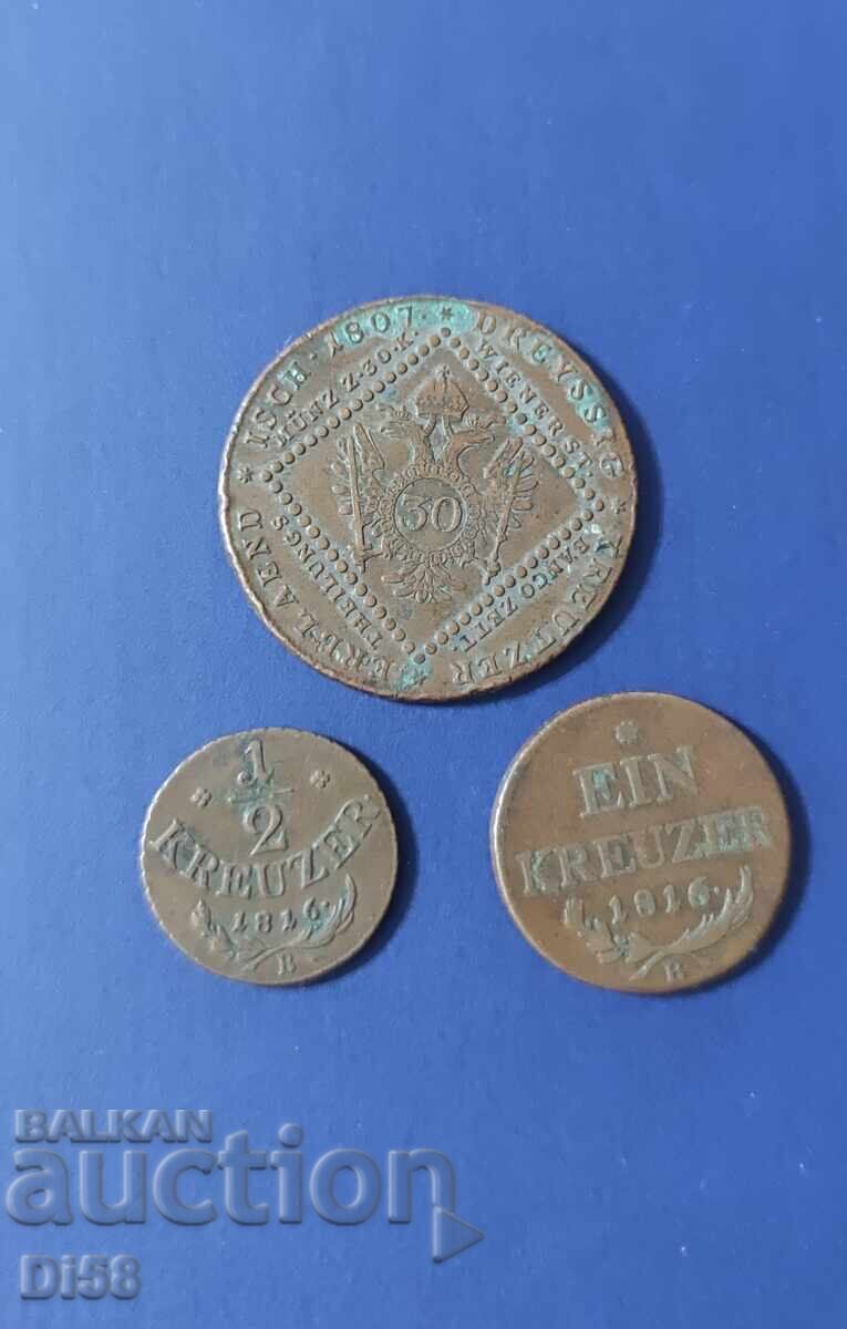 Лот Стари Монети Кройцери БЗЦ