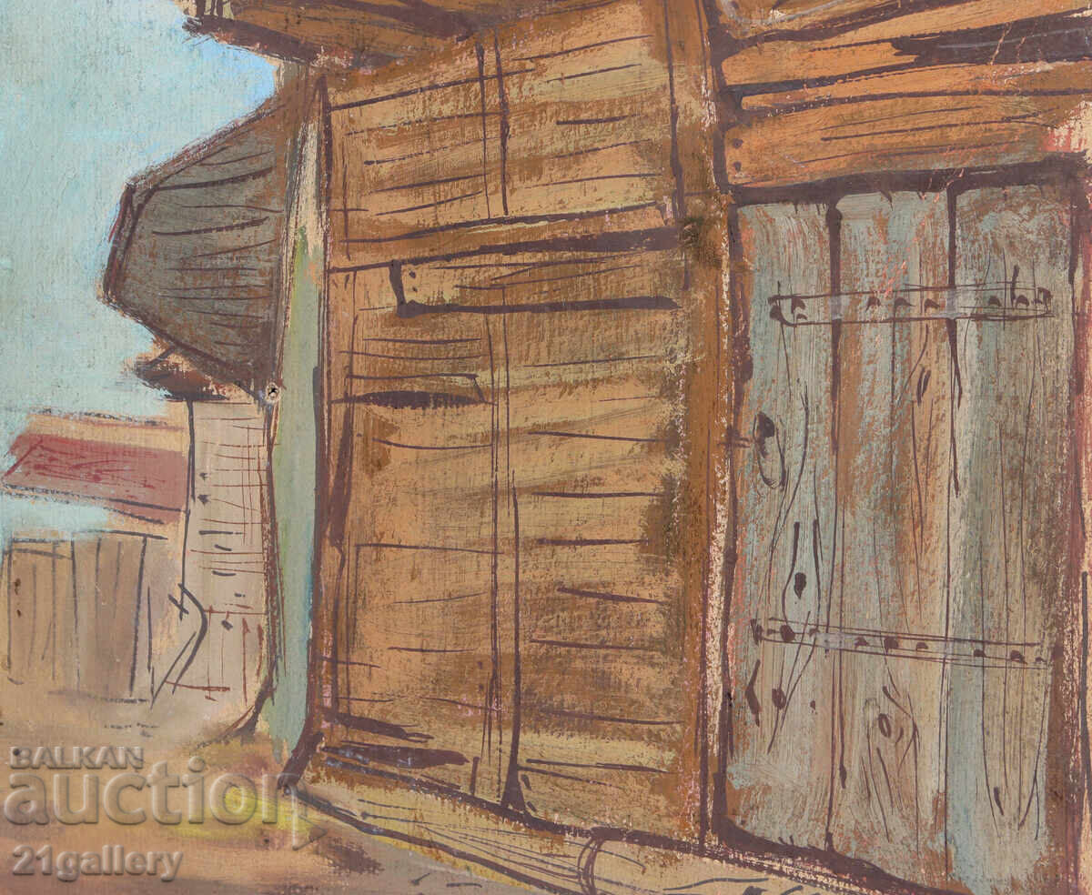 Παλαιός πίνακας με τέμπερα, αναγεννησιακό σπίτι - 5