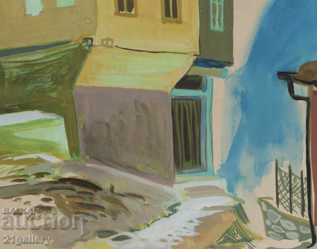 Veche pictură cu tempera, casă de renaștere - 5 Veche pictură cu tempera, casă de renaștere - 5