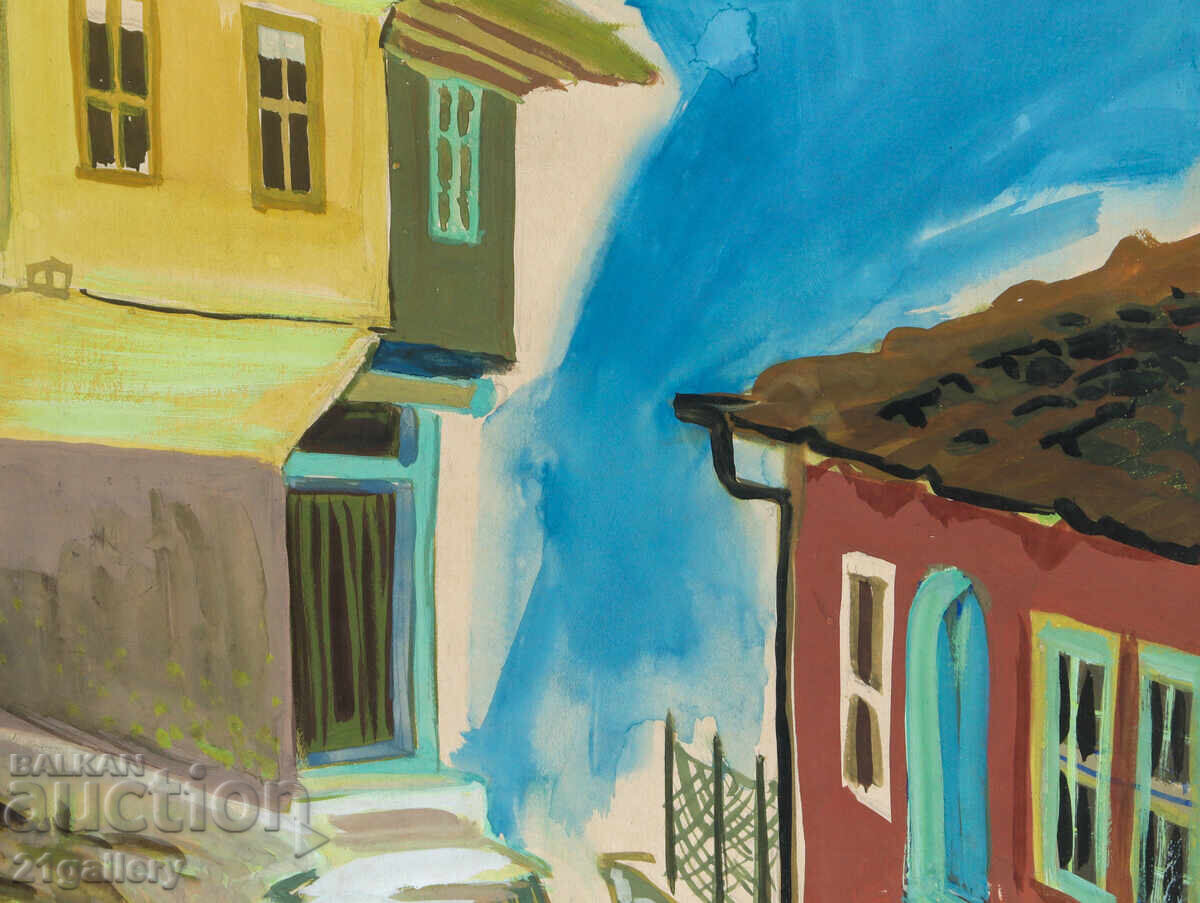 Veche pictură cu tempera, casă de renaștere - 6 Veche pictură cu tempera, casă de renaștere - 6