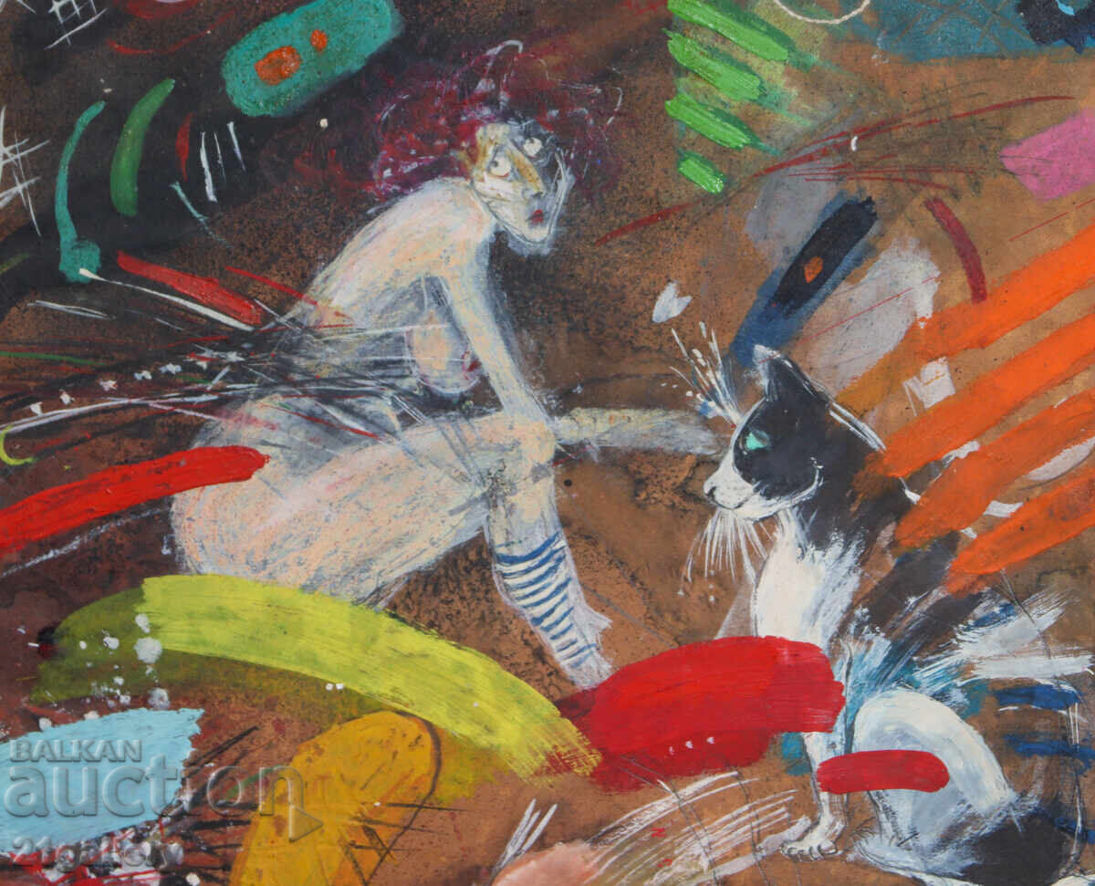 Abstract figurative composition painting - 5