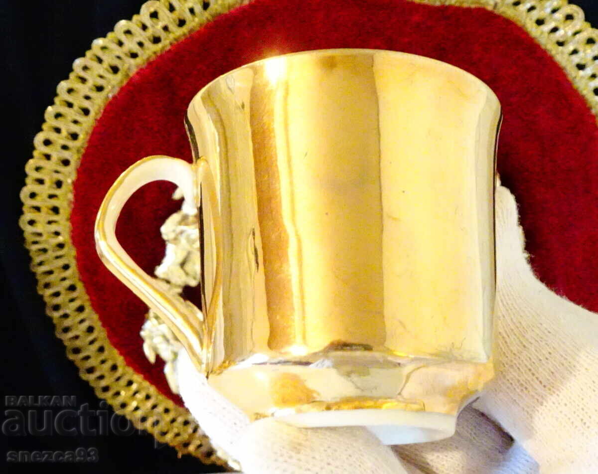 Bowl with a plate, Italian porcelain, gold, painting - 5 Bowl with a plate, Italian porcelain, gold, painting - 5