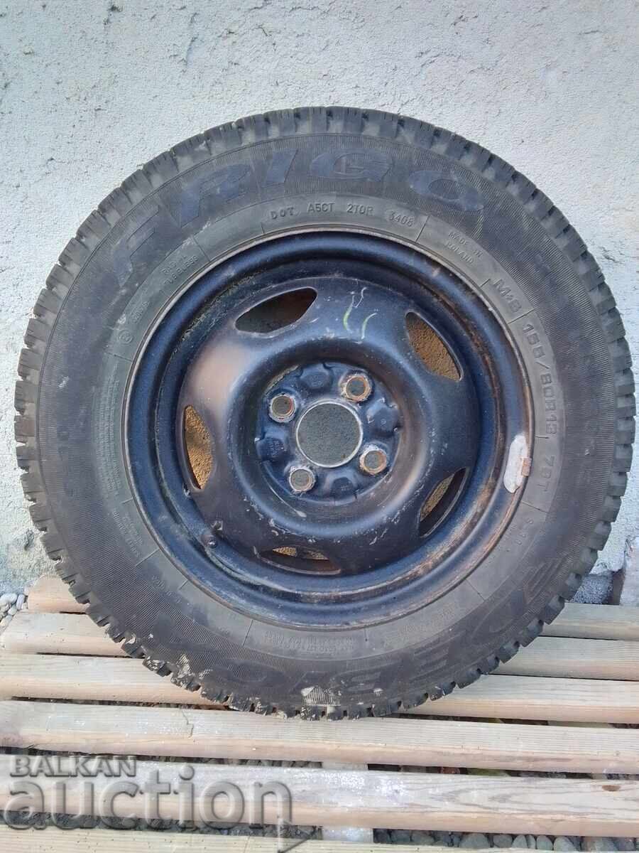 Winter tires with rims 2pcs, 13 inch WV Polo, SEAT Ibiza, Cordoba