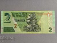 Bancnotă - Zimbabwe - 2 dolari UNC | 2019