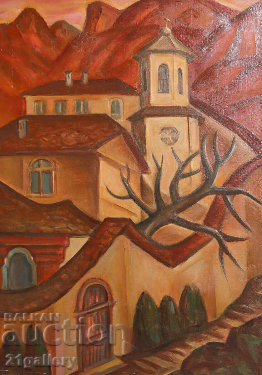 Аукцион Проф. Стоян Домусчиев (1935-2021) Пейзаж / маслени бои