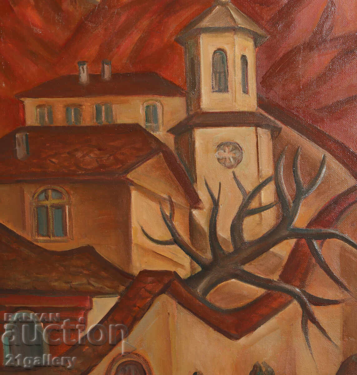 Проф. Стоян Домусчиев (1935-2021) Пейзаж / маслени бои - 5