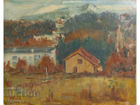 Ilcho Panayotov (1913-1993) Peisaj / ulei pe pânză 1979