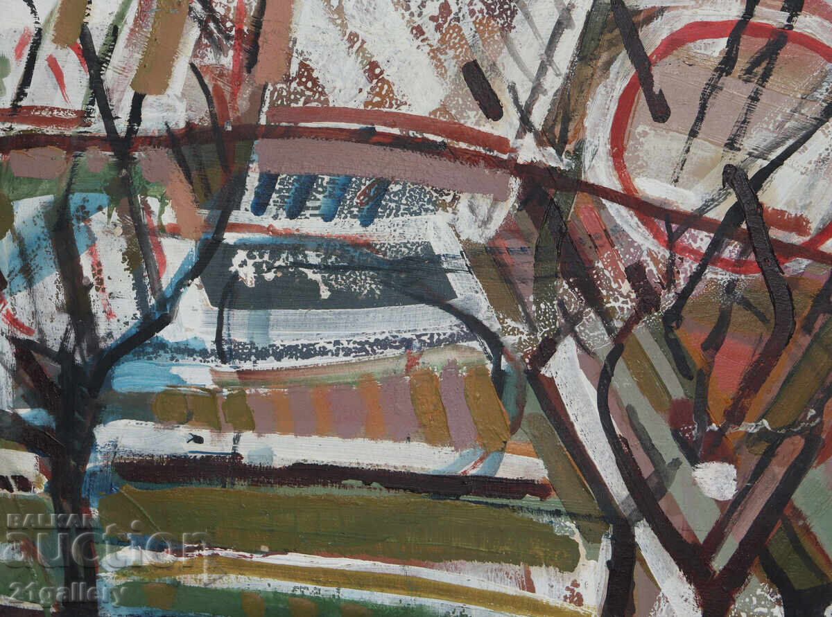 Delivery of Panayot Apostolov Oil Paints Abstract Landscape Delivery of Panayot Apostolov Oil Paints Abstract Landscape