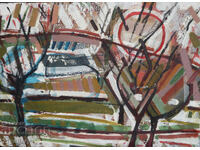 Panayot Apostolov Oil Paints Abstract Landscape