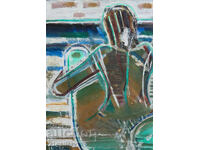 Panayot Apostolov Oil Paints Abstract Portrait