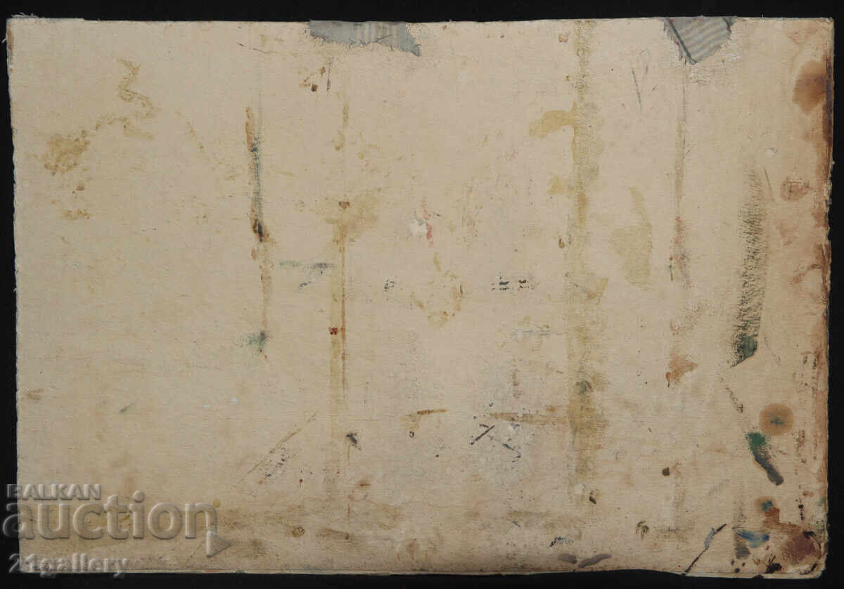 Panayot Apostolov Oil Paints Abstract Landscape Boats - 7