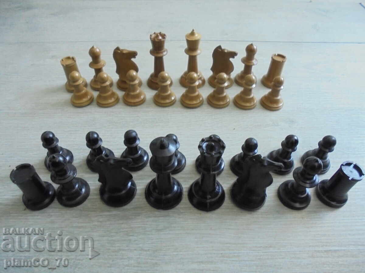 Set of old chess figures Set of old chess figures