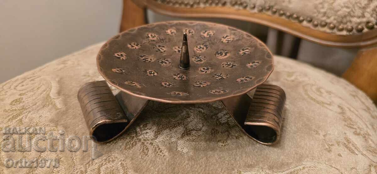 Old forged candlestick Old forged candlestick