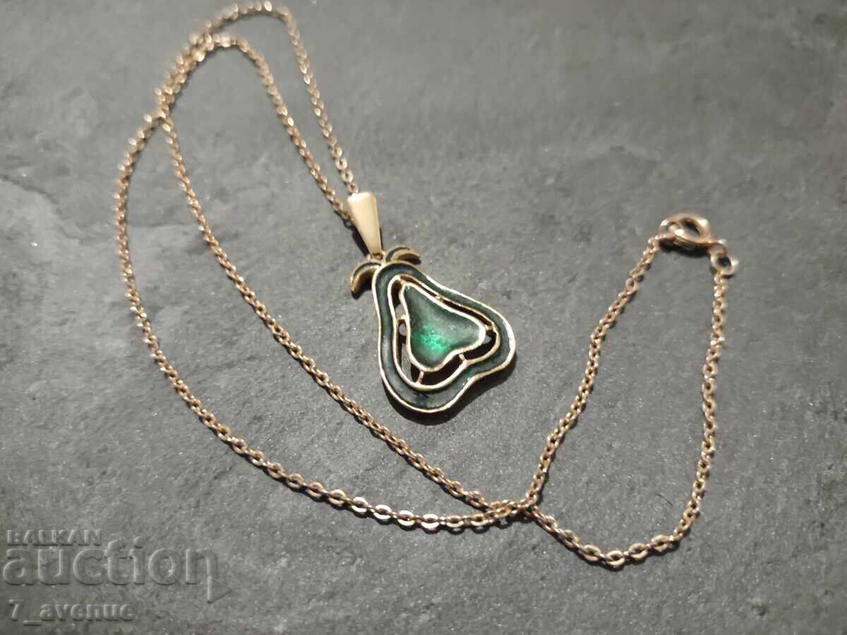 Колие с медальон, накит, гердан с емайл и печат 3.11.25 с цена 99.00 лв. | € 50.62