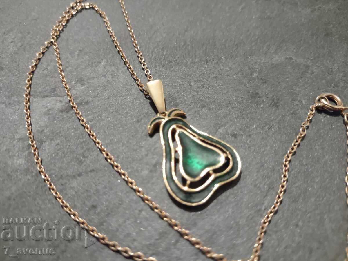 Колие с медальон, накит, гердан с емайл и печат 3.11.25