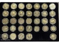 57 bucăți monede jubiliare