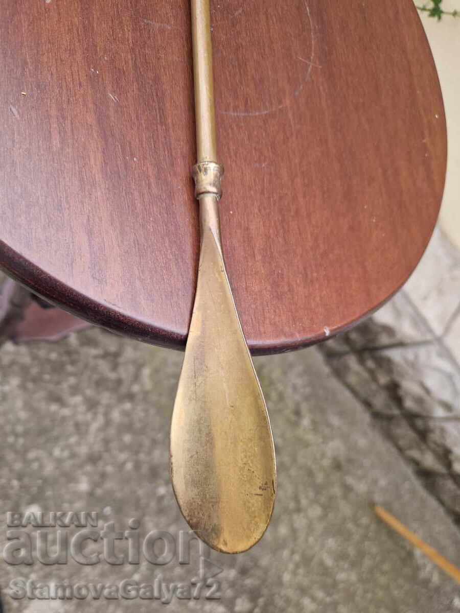 Αντίκα αγγλικός μπρούτζινος παπουτσής - 5 Αντίκα αγγλικός μπρούτζινος παπουτσής - 5