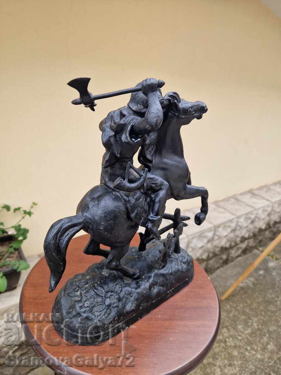 Δημοπρασία Σούπερ αντίκα αγγλική μεταλλική φιγούρα αγαλματίδιο