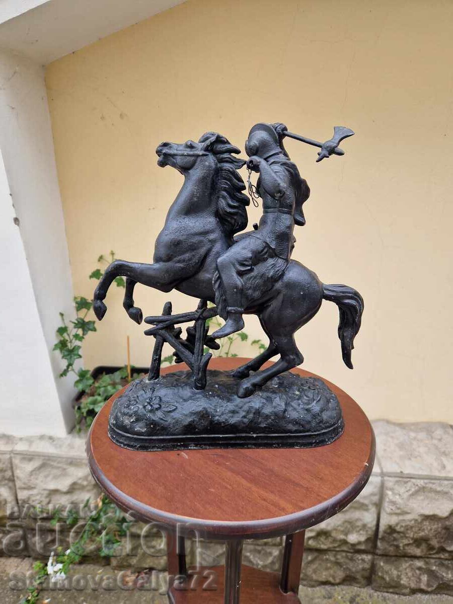 Livrarea Figurină statuetă metalică englezească antică superbă