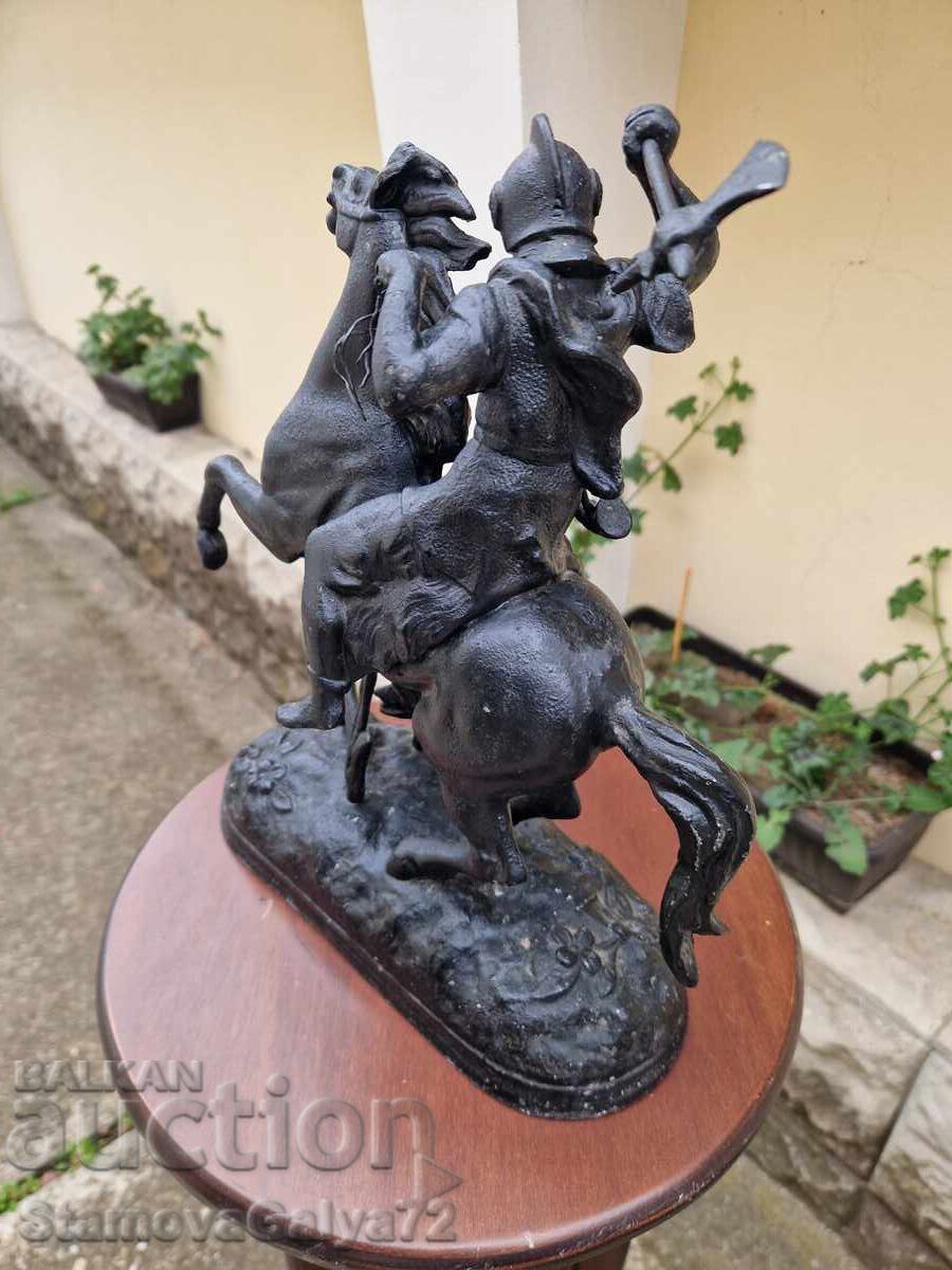 Σούπερ αντίκα αγγλική μεταλλική φιγούρα αγαλματίδιο - 7