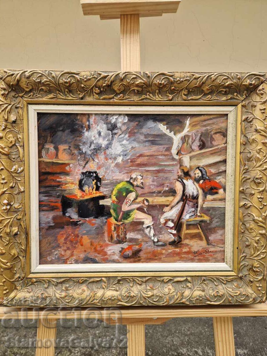 Licitație Pictură unică de maestru antic în ulei pe pânză Licitație Pictură unică de maestru antic în ulei pe pânză