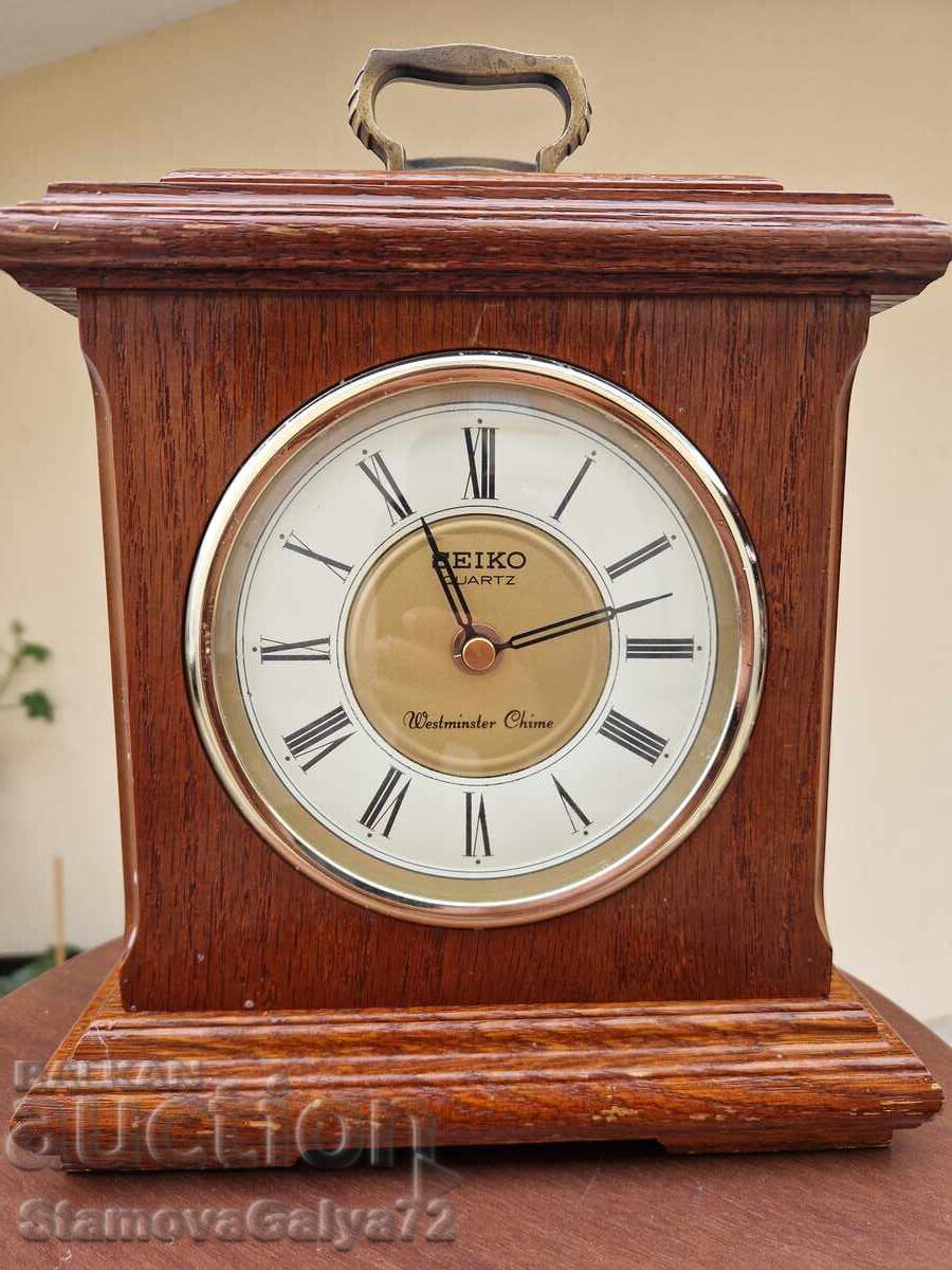 Рядък антикварен колекционерски настолен часовник Seiko с цена € 68.00 | 133.00 лв.