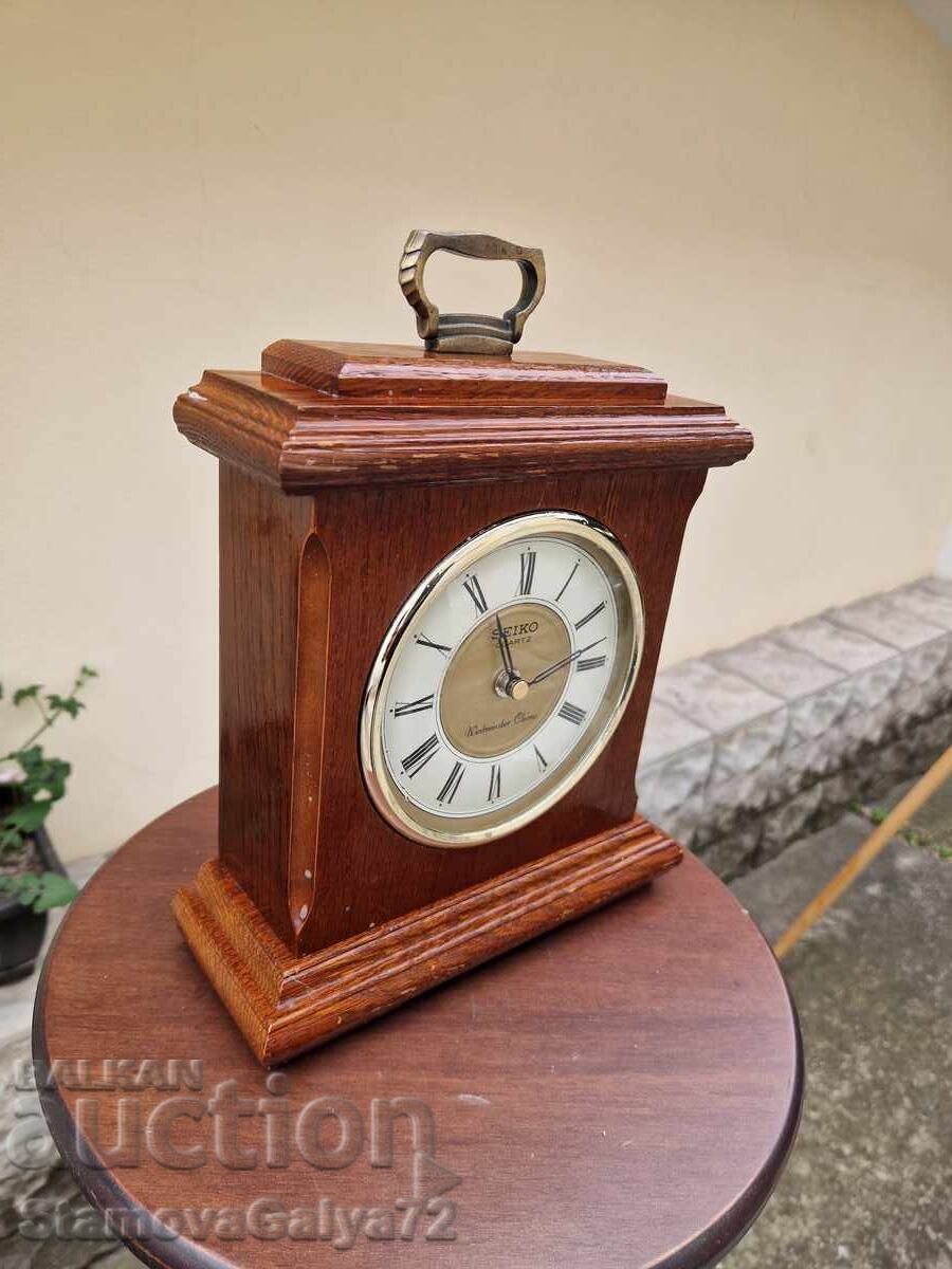 Livrarea Ceas de masă antic de colecție Seiko rar Livrarea Ceas de masă antic de colecție Seiko rar