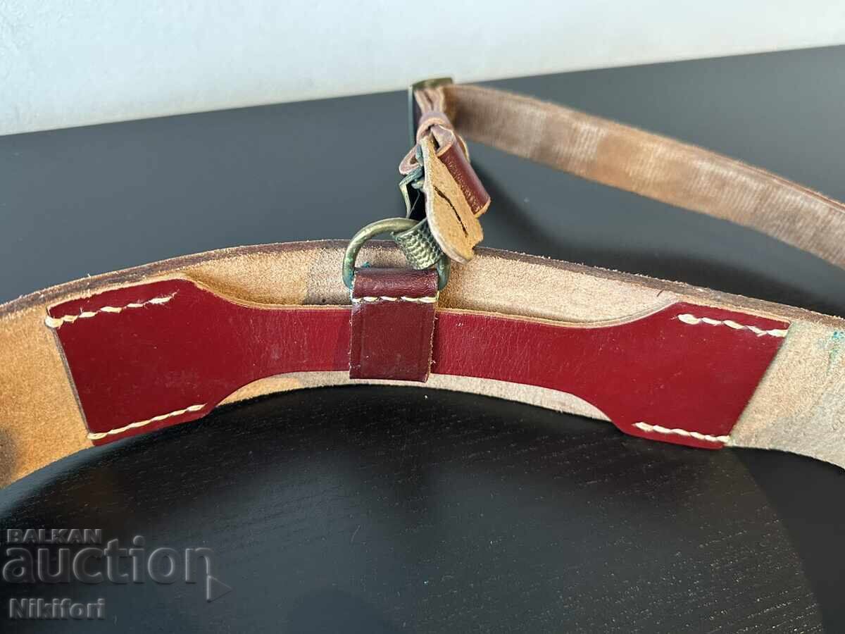 Military Officer's Belt with Sam Browne Belt - 5