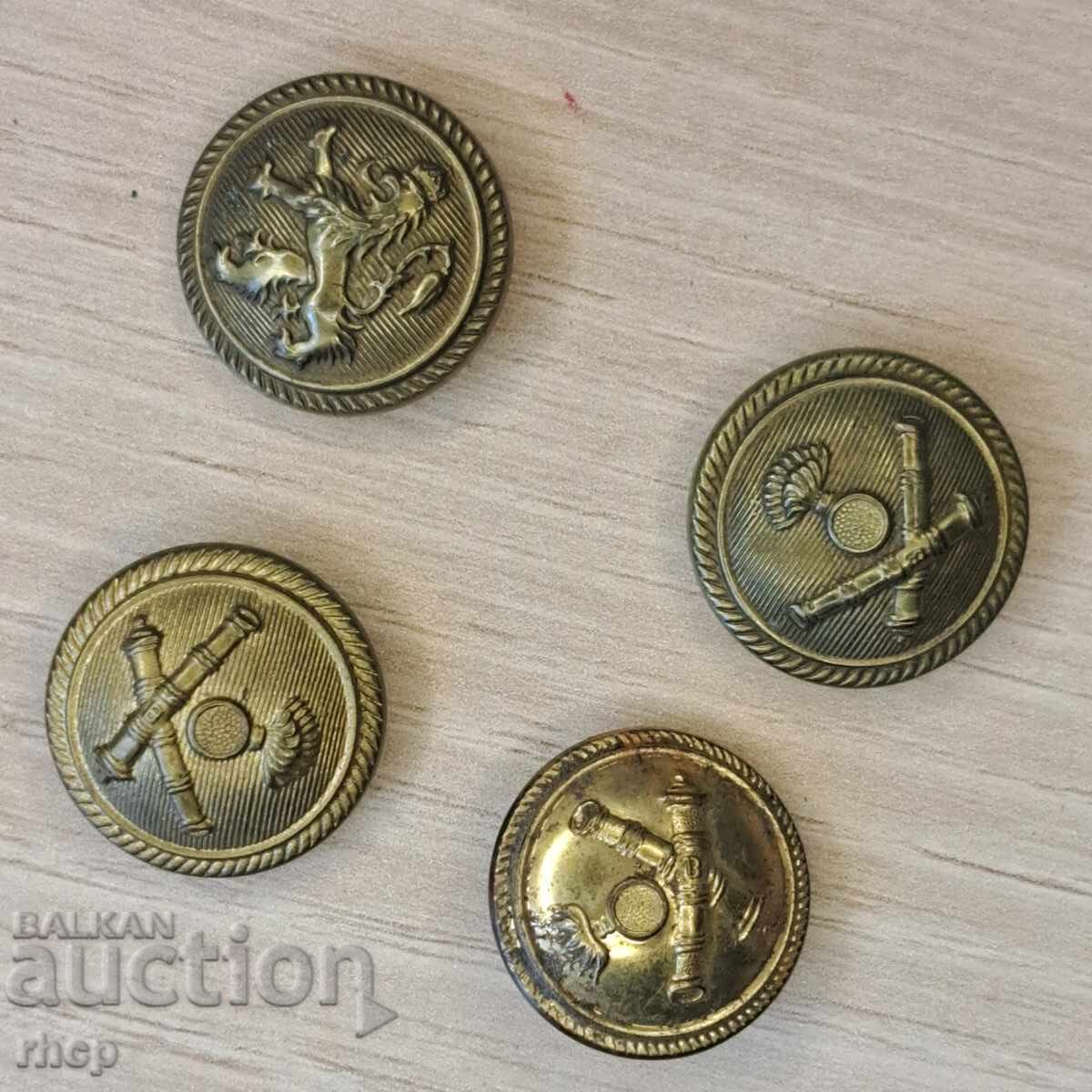 Царство България копчета за офицерска униформа