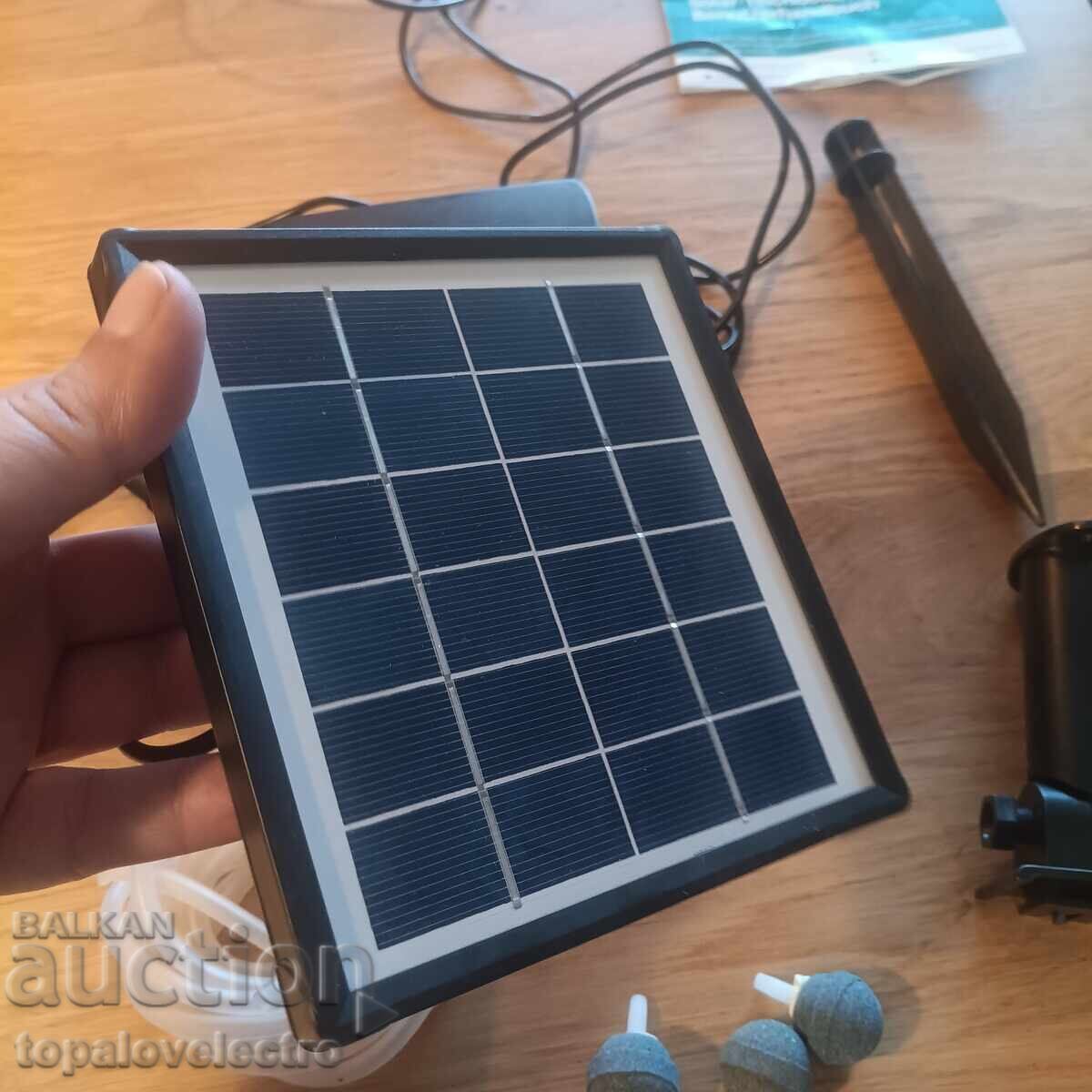 Delivery of Solar air pump for aquariums, pools, and lakes Delivery of Solar air pump for aquariums, pools, and lakes