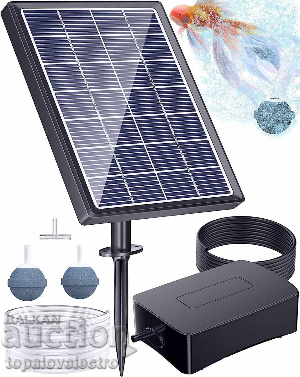 Solar air pump for aquariums, pools, and lakes Solar air pump for aquariums, pools, and lakes
