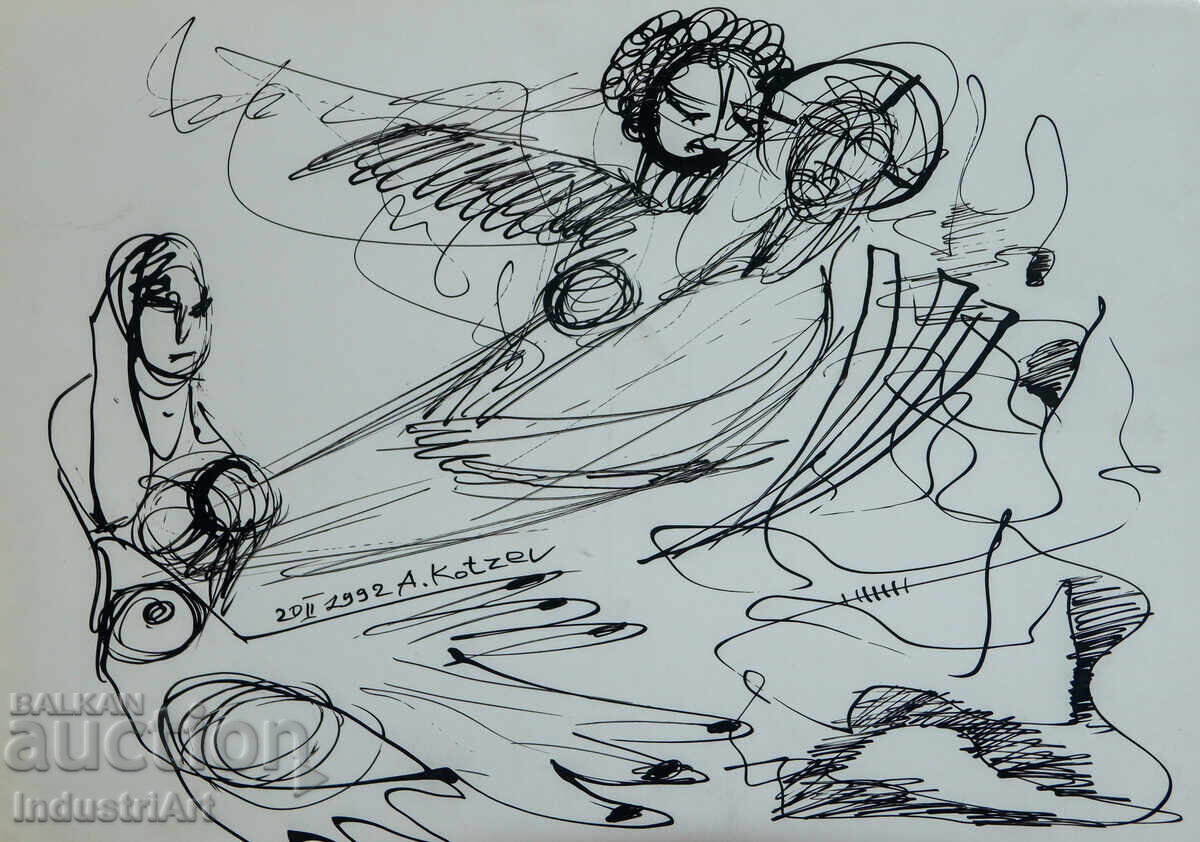 Аукцион Абстрактна фигурална композиция 1992г. Аукцион Абстрактна фигурална композиция 1992г.