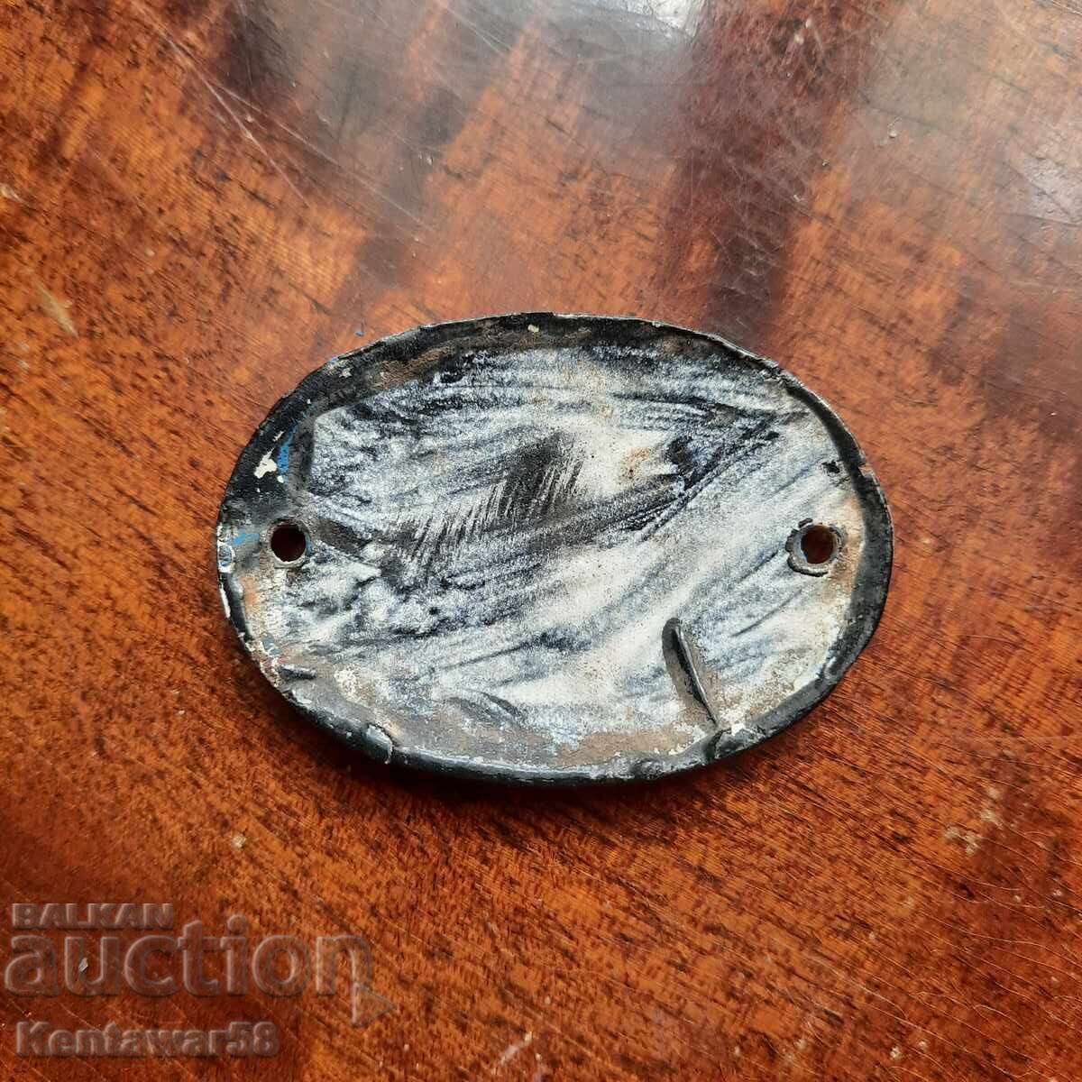 Enamelled sign with number 2 with price 4.00 BGN | € 2.05 Enamelled sign with number 2 with price 4.00 BGN | € 2.05