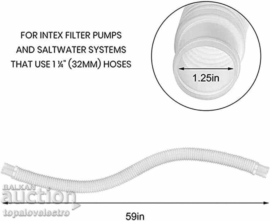 Set of 3 pool hoses, 32mm, 150cm, for Intex 330GP with price 29.00 BGN | € 14.83