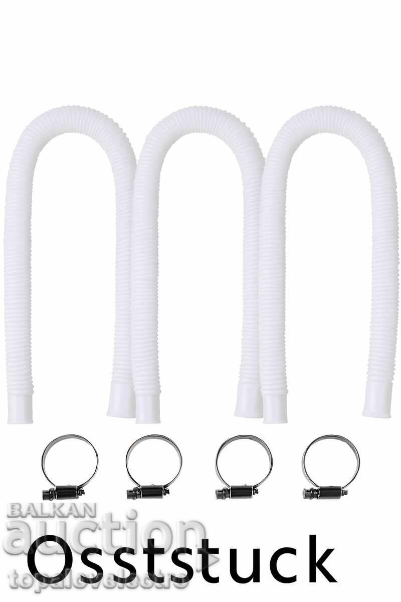 Set of 3 pool hoses, 32mm, 150cm, for Intex 330GP