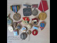 Lot de insigne și medalii vechi