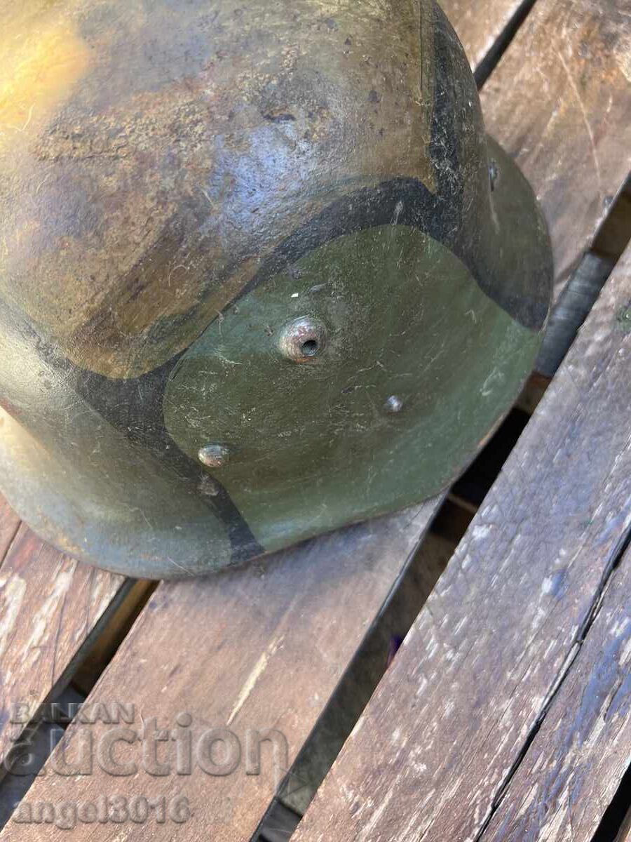 RARE WWII Bulgarian -BG CAMO HELMET M36 Rolled Edge with price 555.00 BGN | € 283.77