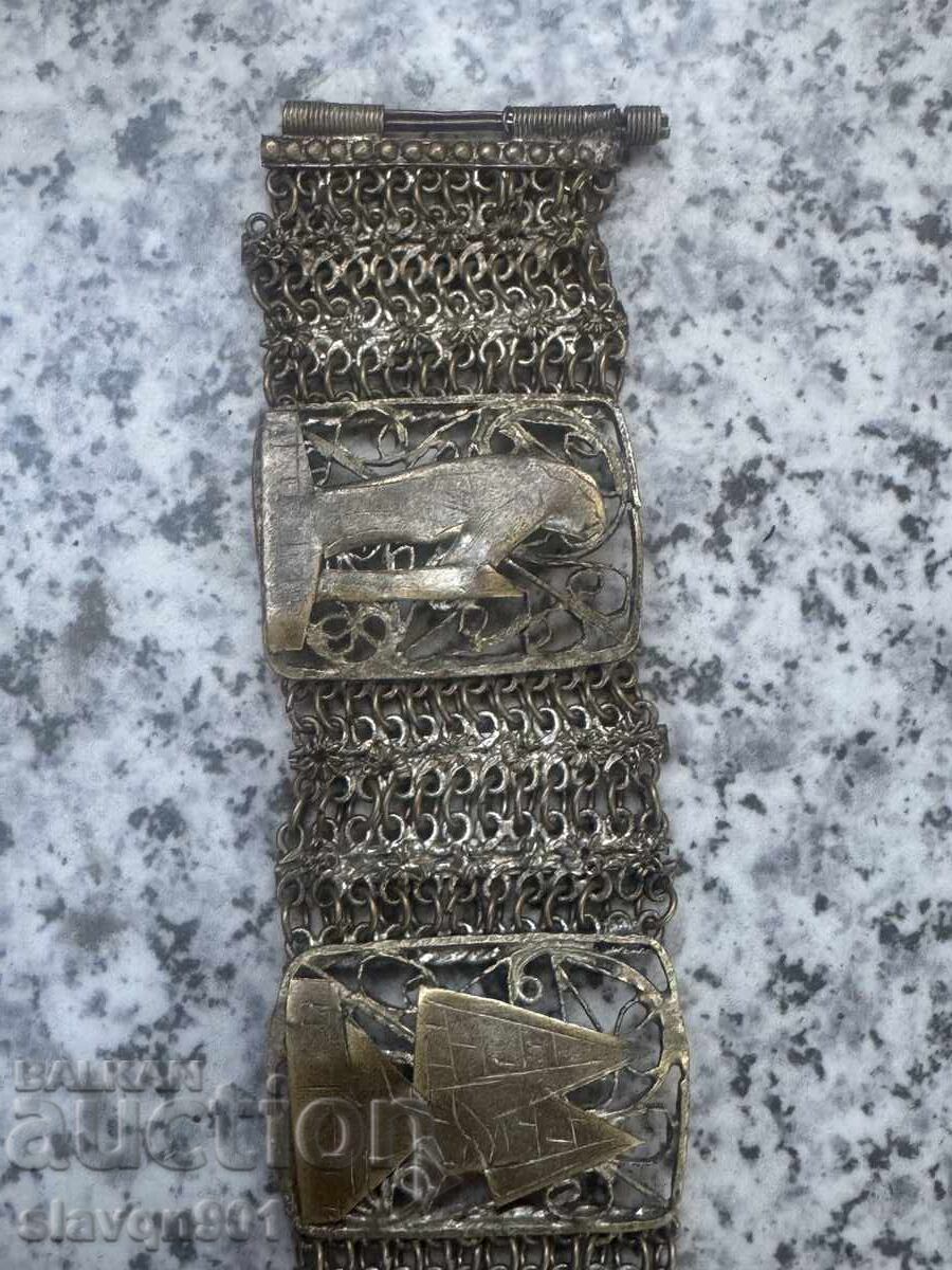 Auction Old bracelet with ethnic motifs Auction Old bracelet with ethnic motifs
