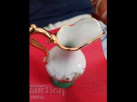 Caniță veche din porțelan, Limoges 12cm