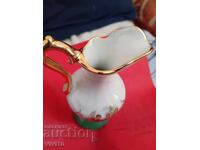 Antique porcelain pitcher, Limoges 12cm