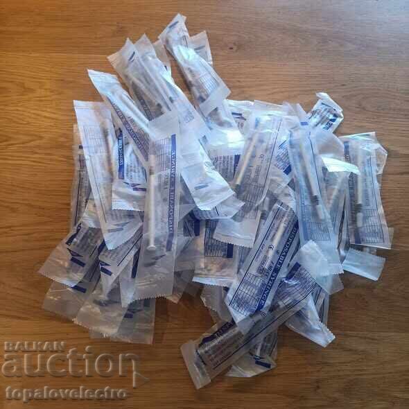 Παράδοση Σετ από 63 πλαστικές σύριγγες με καπάκια 1ml