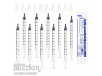 Set de 63 de seringi din plastic cu capace 1ml