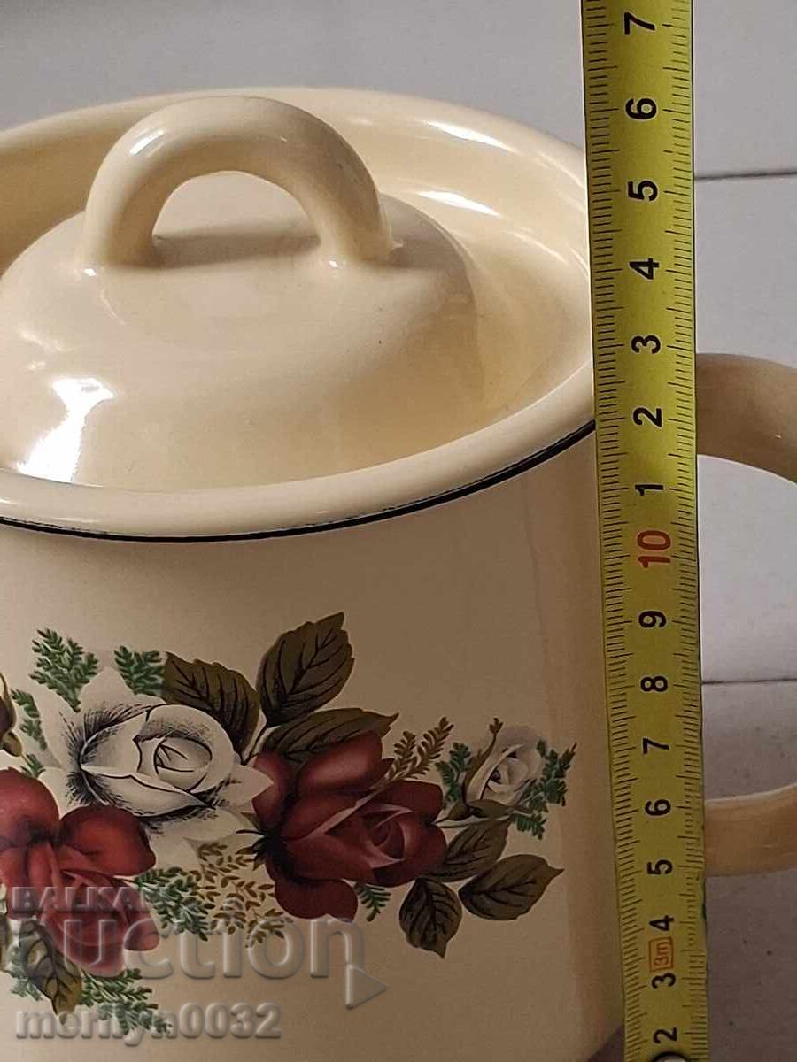 Εμαγιέ ρωσικό τσαγιέρα, σκεύος με σμάλτο - 5 Εμαγιέ ρωσικό τσαγιέρα, σκεύος με σμάλτο - 5