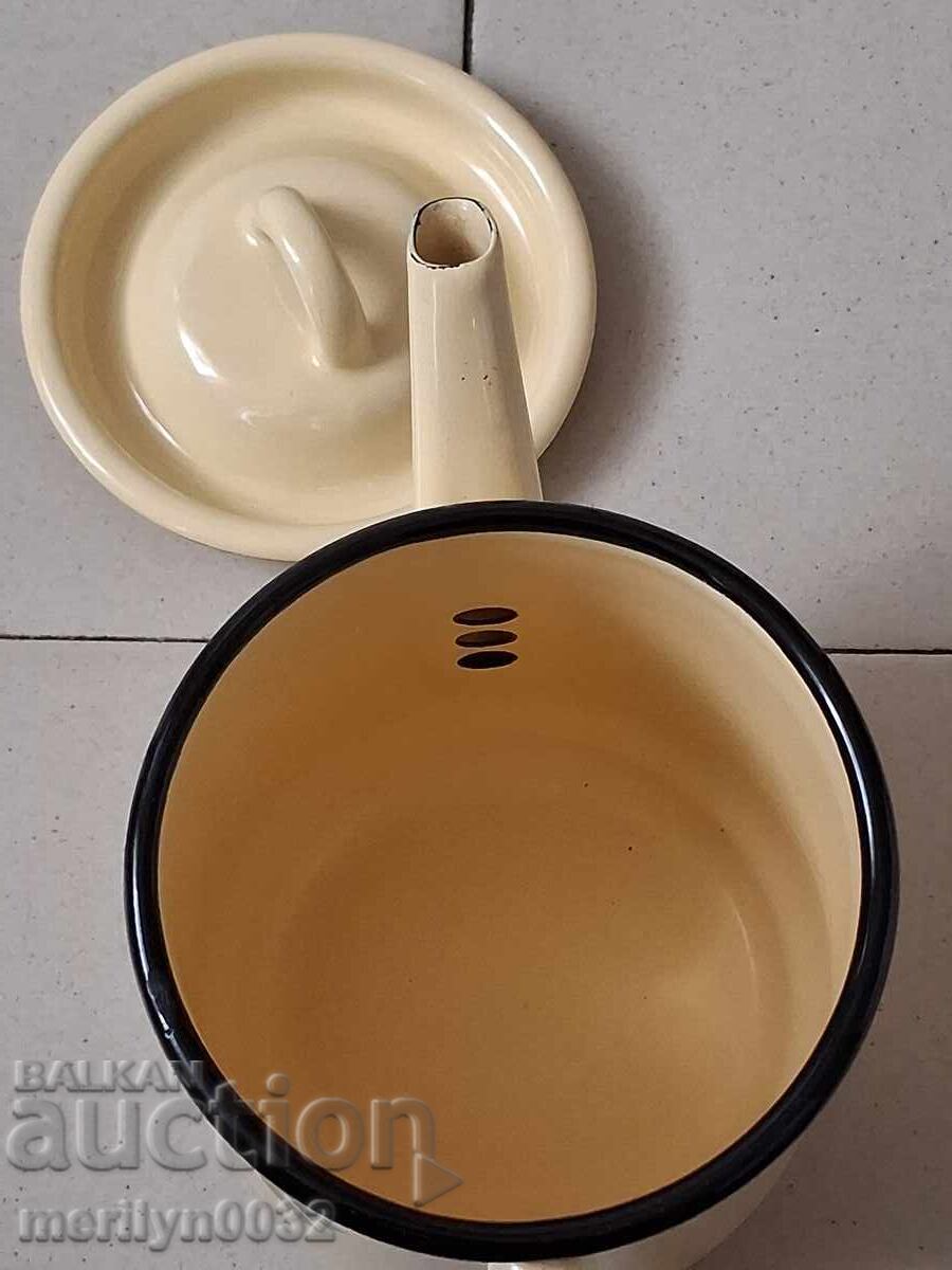 Εμαγιέ ρωσικό τσαγιέρα, σκεύος με σμάλτο - 6 Εμαγιέ ρωσικό τσαγιέρα, σκεύος με σμάλτο - 6