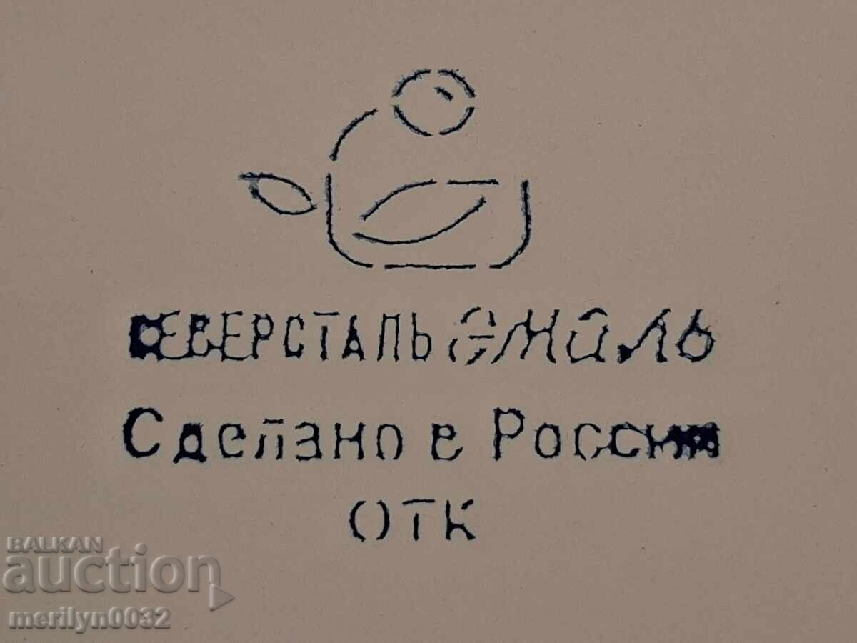 Εμαγιέ ρωσικό τσαγιέρα, σκεύος με σμάλτο - 7 Εμαγιέ ρωσικό τσαγιέρα, σκεύος με σμάλτο - 7