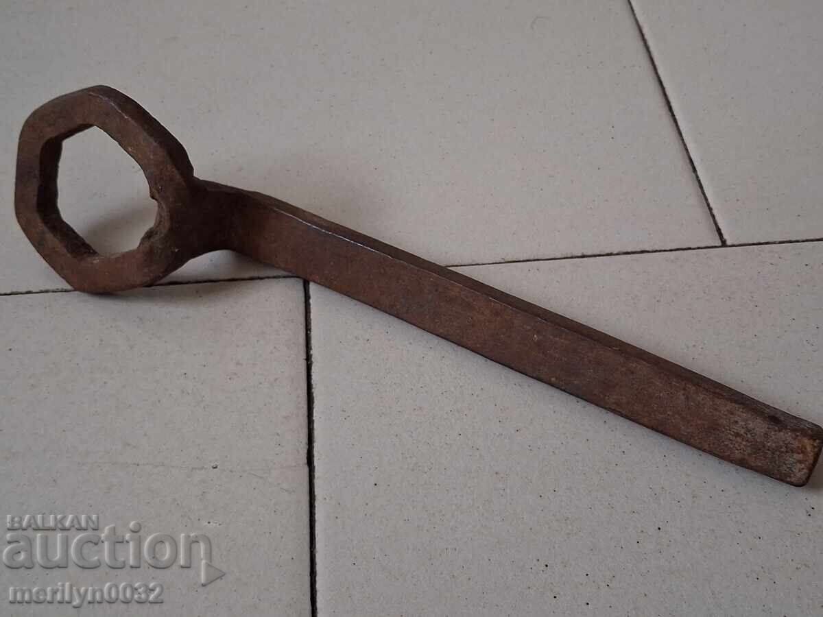 Old forged key from a blacksmith's workshop for a cart - 5 Old forged key from a blacksmith's workshop for a cart - 5