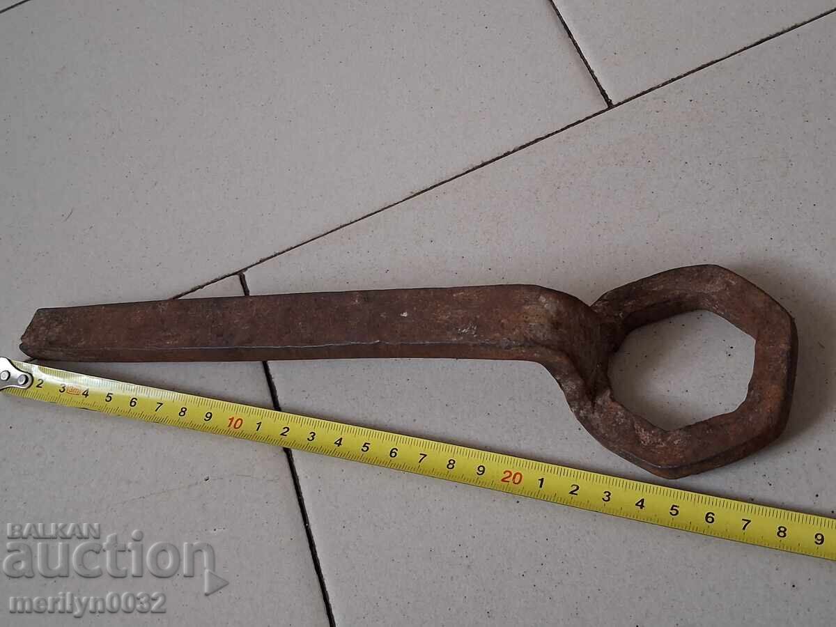 Old forged key from a blacksmith's workshop for a cart - 6 Old forged key from a blacksmith's workshop for a cart - 6