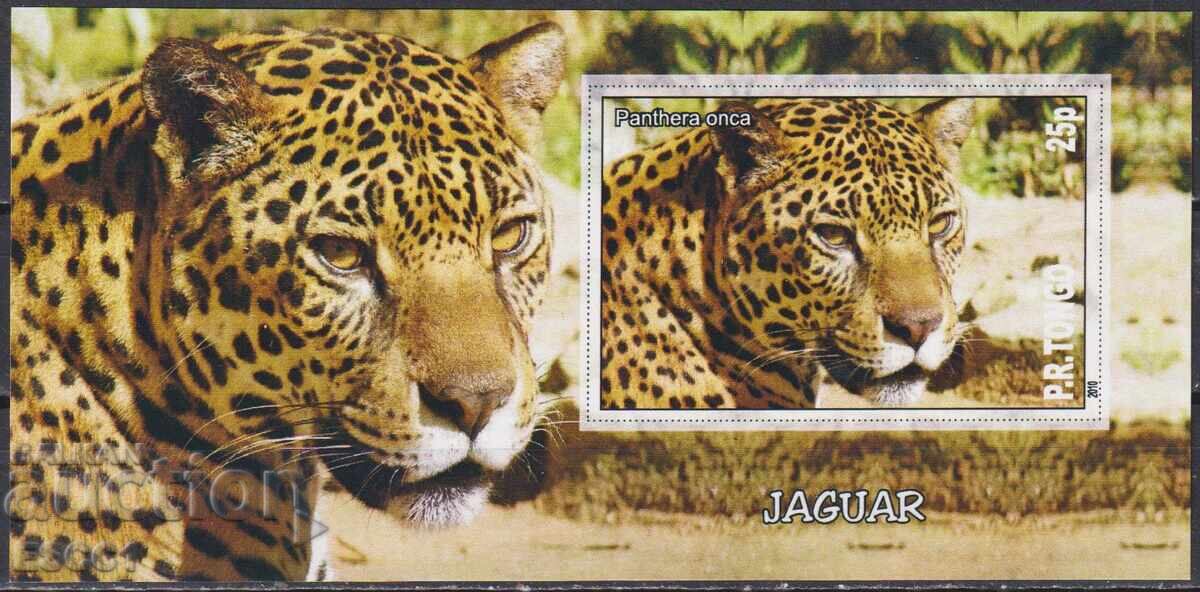 Bloc curat Fauna Jaguar 2010 din Tonga